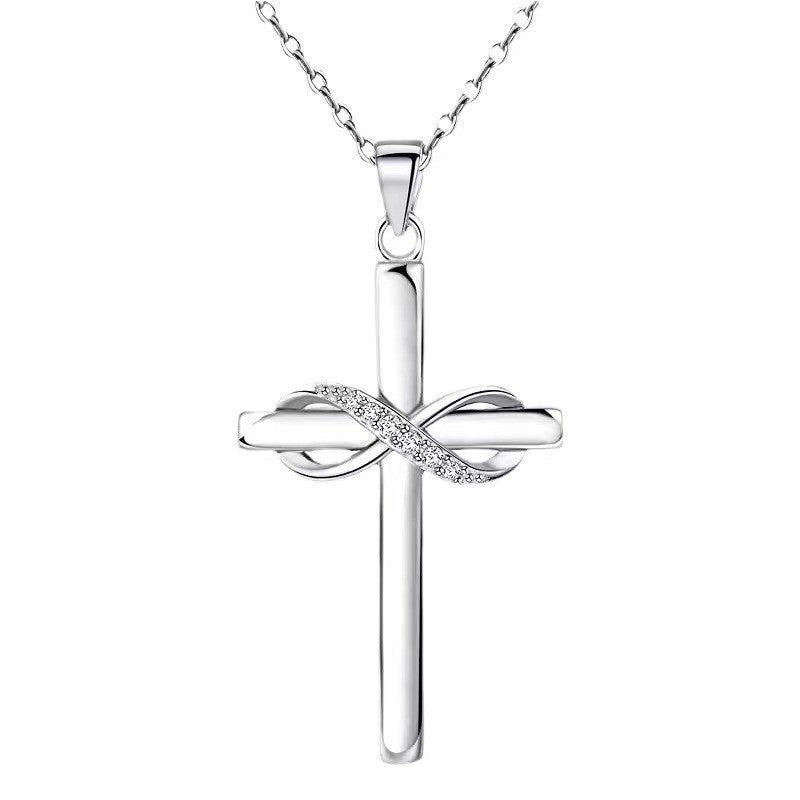 Cross With Infinity Sign Necklace