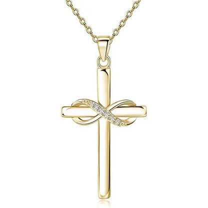 Cross With Infinity Sign Necklace